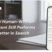 Why Human-Written Content Still Performs Better in Search